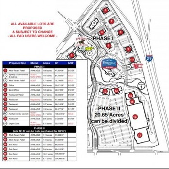 Plan of mall Tuscany Village