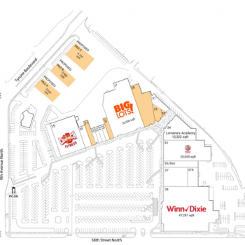 Plan of mall Tyrone Gardens