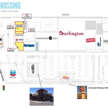 Plan of mall University Crossing