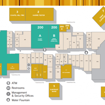 Plan of mall University Place
