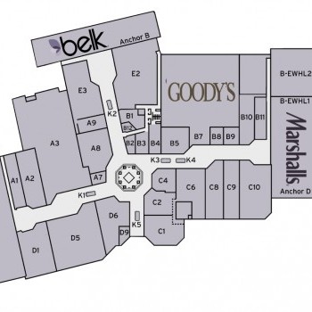 Plan of mall Uptown McComb