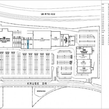 Plan of mall Uptown Solon