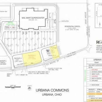 Plan of mall Urbana Commons