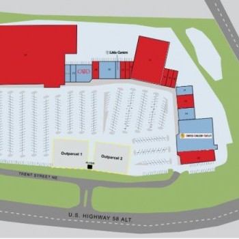 Plan of mall VA-KY Regional Shopping Center