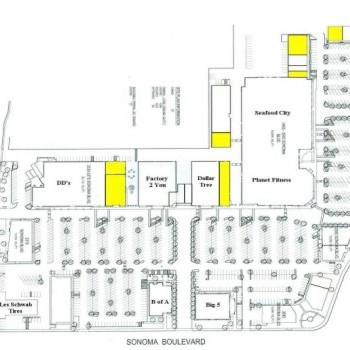 Plan of mall Vallejo Plaza Shopping Center
