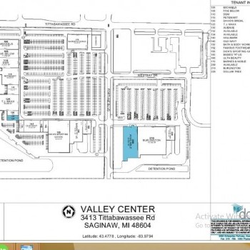 Plan of mall Valley Center