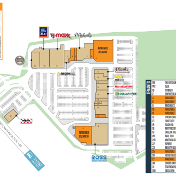 Plan of mall Valley Centre