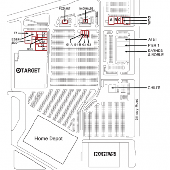 Plan of mall Valparaiso Market Place I & II