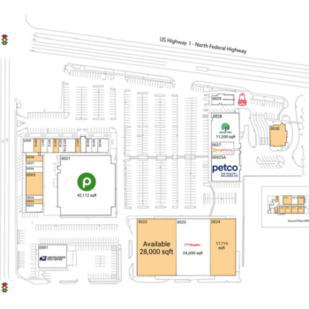 Plan of mall Venetian Isle Shopping Center