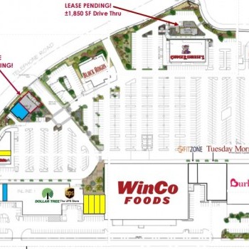 Plan of mall Ventura Riveria Plaza