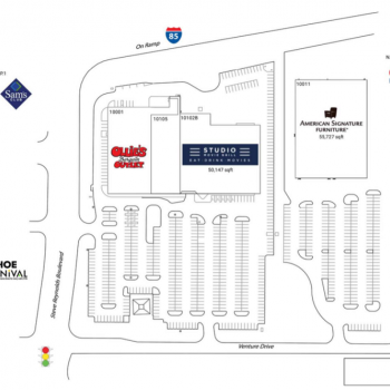 Plan of mall Venture Pointe Shopping Centre