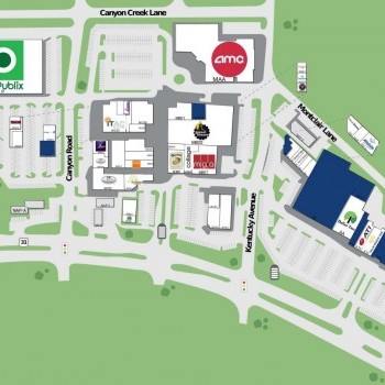 Plan of mall Vestavia City Center (Vestavia Hills City Center)