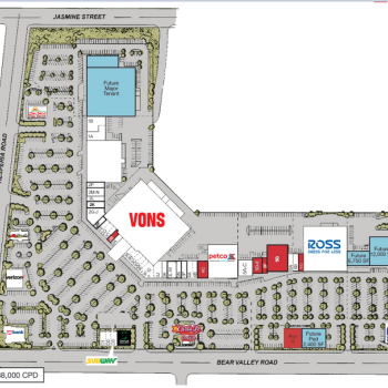 Plan of mall Victor Valley Town Center