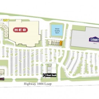 Plan of mall Village At Blanco
