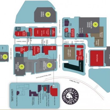 Plan of mall Village at Shirlington