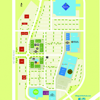Plan of mall Village at the Peaks
