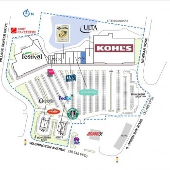 Plan of mall Village Center