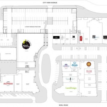 Plan of mall Village on the Green