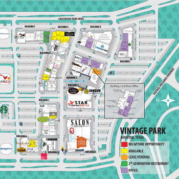 Plan of mall Vintage Park