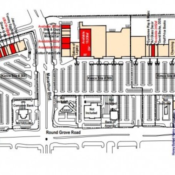 Plan of mall Vista Ridge Plaza