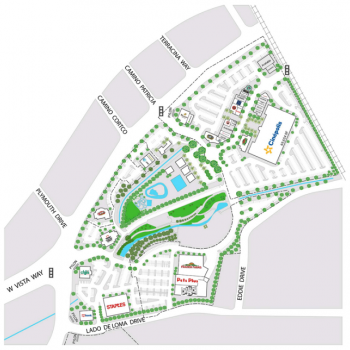 Plan of mall Vista Village