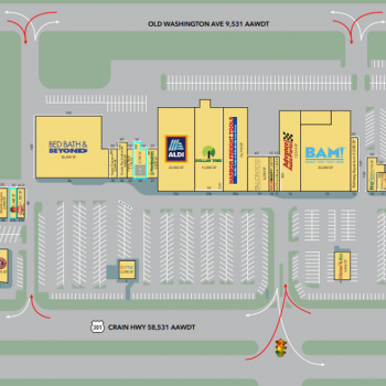 Plan of mall Waldorf Shoppers World