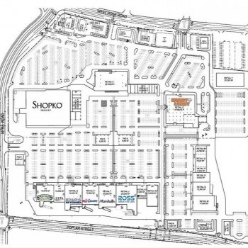 Plan of mall Walla Walla Town Center