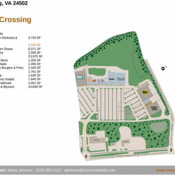 Plan of mall Ward's Crossing