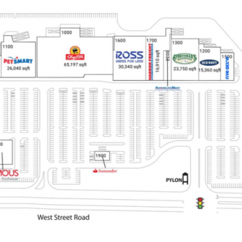 Plan of mall Warminster Towne Center
