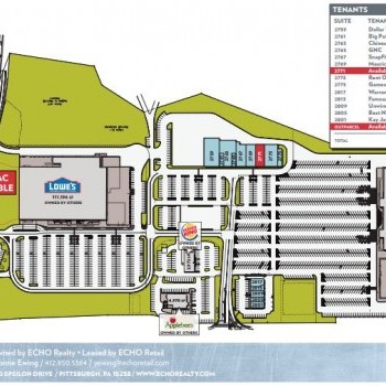 Plan of mall Warren Commons