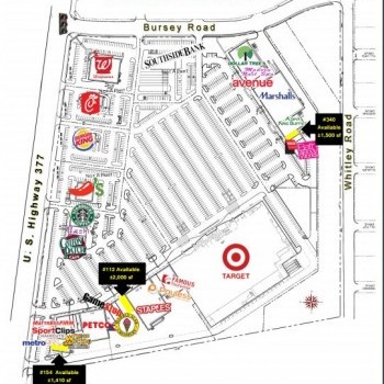 Plan of mall Watauga Towne Crossing