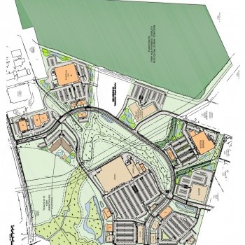 Plan of mall Waterside Village at Easton