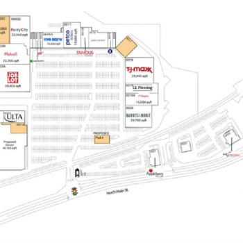 Plan of mall WaterTower Plaza