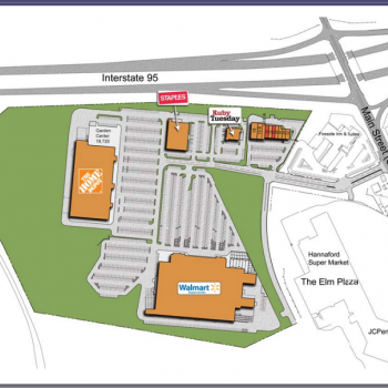 Plan of mall Waterville Commons