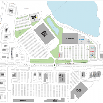 Plan of mall Waxahachie Crossing