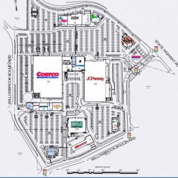Plan of mall Wayne Towne Center