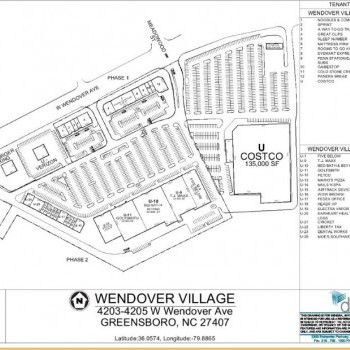Plan of mall Wendover Village I & II