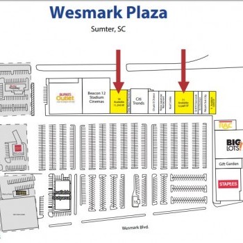 Plan of mall Wesmark Plaza
