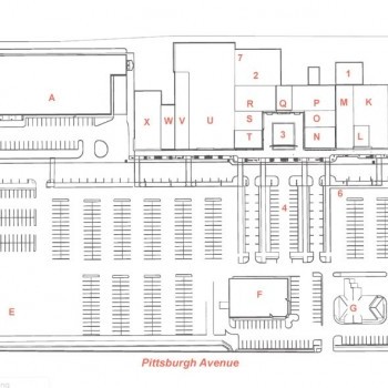Plan of mall West Erie Plaza