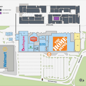 Plan of mall West Gate San Leandro