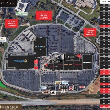 Plan of mall West Manchester Town Center