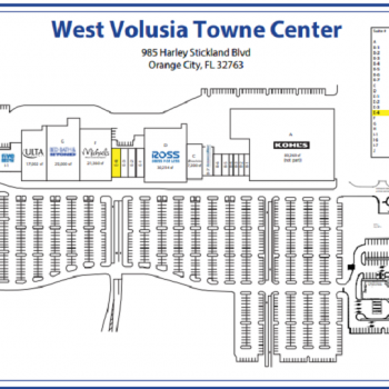 Plan of mall West Volusia Towne Centre