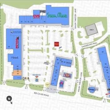 Plan of mall West Woods Shopping Center