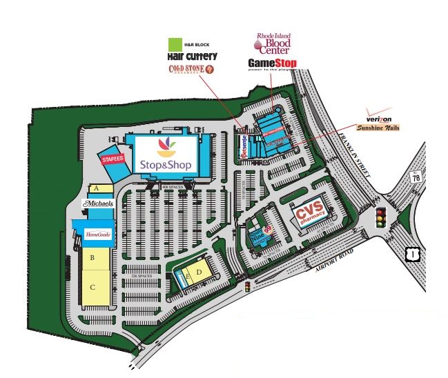 Westerly Crossings store list, hours, (location Westerly, Rhode