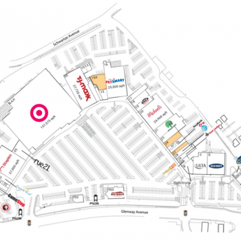 Plan of mall Western Hills Plaza