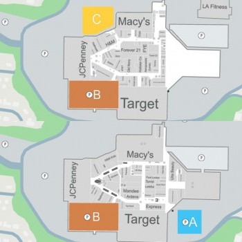 Plan of mall Westfield Trumbull