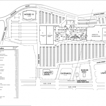 Plan of mall Westgate Mall