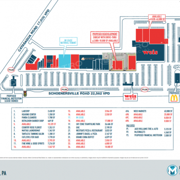 Plan of mall Westgate Mall - Pennsylvania
