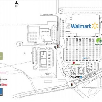 Plan of mall Westgate Plaza