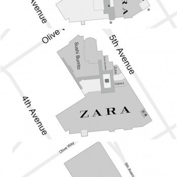 Plan of mall Westlake Center